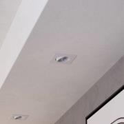 Inbouwspot Saliceto hoekig draaibaar 2.700K wit