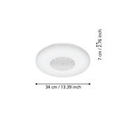 EGLO connect Capasso-Z LED plafondlamp CCT