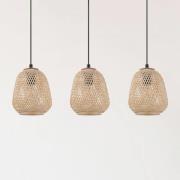 Hanglamp Dembleby, 3-lamps, natuur