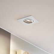 PRIOS inbouwlamp Fibur, wit, 9 cm, GU10, set van 10