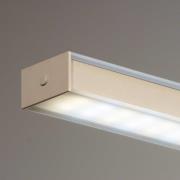 LED hanglamp Valeno, zandkleurig, lengte 115 cm, CCT, touchdimmer