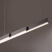 LED hanglamp Vayana, grijs, lengte 189 cm, CCT-touchdimmer