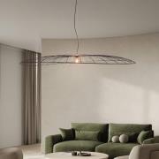 Hanglamp Lauris, matzwart, Ø 200 cm, metaal, E27