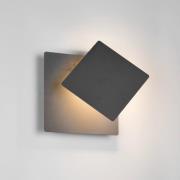 LED wandlamp Mio, matzwart, breedte 18 cm, metaal