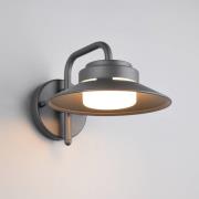 Buitenwandlamp Atrato, antraciet, Ø 20 cm, metaal