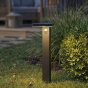 PRIOS LED tuinpadverlichting Tarlson, hoekig, antraciet, sensor