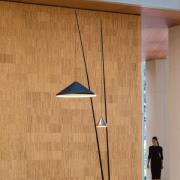 Vibia LED vloerlamp NORTH, blauw, 2-lamps, metaal, 927