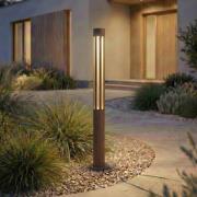 Lindby LED tuinpadverlichting Fjorya, hoogte 60 cm, bruin, IP65