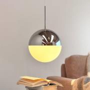 Dyberg Larsen hanglamp Nova D25, opaal/chroom, metaal