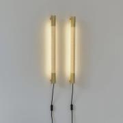 GEJST wandlamp Radent Stekker, messing, hoogte 70 cm, G13 LED