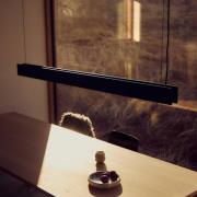 FRANDSEN Hanglamp Bridge, zwart, up/down, 150 cm, G13