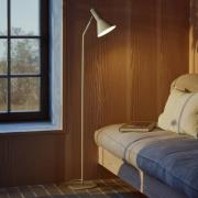 FRANDSEN vloerlamp Lyss, beige, metaal, 150 cm hoog, E27