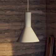 FRANDSEN Hanglamp Lyss, beige, metaal, Ø 18 cm, E27