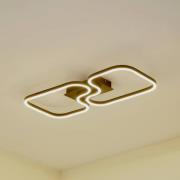 Lucande LED plafondlamp Amiya, 64 cm, zwart, aluminium