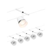 Paulmann Cone kabelsysteem basisset 5-lamps wit