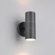 Buitenwandlamp Turia, antraciet, hoogte 16 cm, metaal