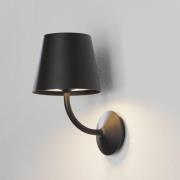 LED buiten wandlamp Justin in zwart