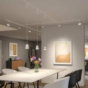 Paulmann URail LED-spot Circle, 3-traps dimbaar, 4.000 K, signaalwit