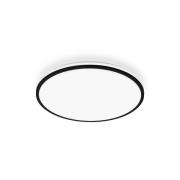 Pulap A LED plafondlamp, zwart, Ø 33 cm, kunststof