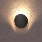 LED buiten wandlamp Briale, zwart, hoogte 20 cm metaal, CCT