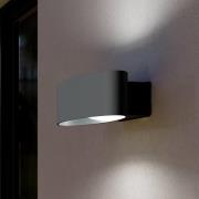 LED buiten wandlamp Chinoa, antraciet, breedte 27 cm, metaal