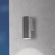 LED wandlamp Riga, antraciet, hoogte 15 cm, metaal