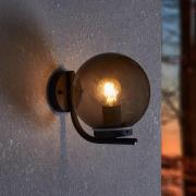 Buitenwandlamp Taverna, zwart/bruin, uitsteek 27 cm