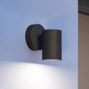 Buitenwandlamp Tomelloso, zwart, hoogte 12 cm, metaal