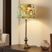 PR Home Andrea tafellamp messing/groen met patroon