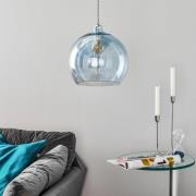 EBB & FLOW Rowan hanglamp, blauw-zilver Ø 28cm