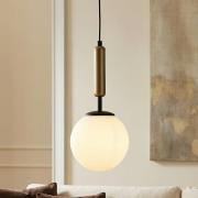 Hanglamp Nalo, 1-lamp, zwart/messing