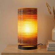 Tafellamp Julie met draad omwikkeld, oranje