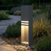 Lucande LED tuinpadverlichting Oxido, antraciet, hoogte 50 cm, IP44