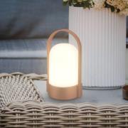 LED tafellamp ASA, koperkleurig, hoogte 15,5 cm, IP44