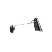 Northern wandlamp Birdy Swing, zwart/messing