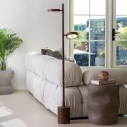 GOOD & MOJO LED vloerlamp Okinawa, 2-lamps, bruin, 146 cm, hout