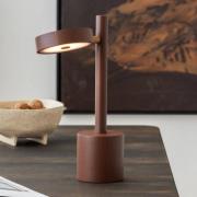 GOOD & MOJO LED tafellamp Okinawa, bruin, 35 cm, hout