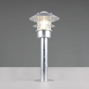 Sokkellamp Ruvuuma, zinkkleurig, hoogte 50 cm, metaal, IP44