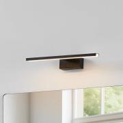 LED wandlamp Conettilla, zwart, breedte 40 cm, IP44, CCT