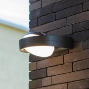 LED buiten wandlamp FELE, donkergrijs, 20 cm, metaal, IP54