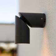 Buitenwandlamp TUBON, donkergrijs, Ø 6 cm, metaal, IP54, GU10