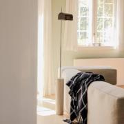 LED vloerlamp Reflector, bruin, hoogte 160 cm, ijzer