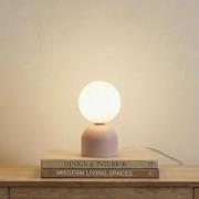 Tafellamp Miki, roze, glas, hoogte 21 cm, G9