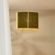 MARKET SET Hanglamp Dolce, avocadogroen, linnen, E27