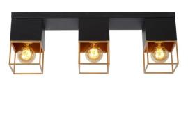 Lucide Rixt - plafondverlichting - 54 x 10 x 18 cm - zwart