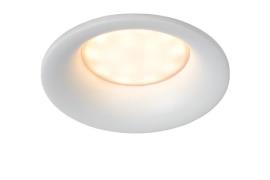 Lucide Ziva - inbouwspot - Ø 84 mm, Ø 75 mm inbouwmaat - IP44 - wit