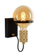 Lucide Ottelien - wandverlichting - 9 x 17,7 x 21,8 cm - zwart