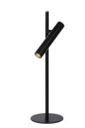 Lucide Philon - tafellamp - Ø 13 x 42 cm - 4,5W dimbare LED incl. - zw...