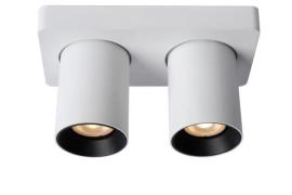 Lucide Nigel - opbouwspot - 20 x 10 x 11,3 cm - 2 x 5W dimbaar incl.- ...