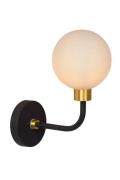Lucide Berend - wandverlichting - 12 x 20,5 x 25,2 cm - zwart